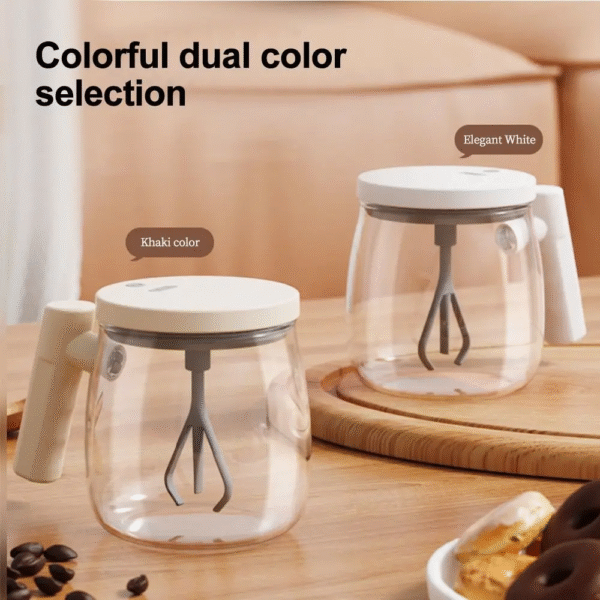 Electric Self-Stirring Coffee Mug 400ML with USB Rechargeable Magnetic Mixer