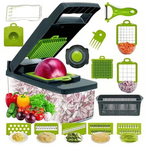 16-in-1 Multifunction Vegetable Cutter & Slicer – Premium Chopper