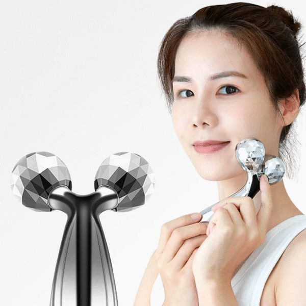 3D Face & Body Roller Massager – Diamond Cut Beauty Roller for Skin Lifting, Toning & Anti-Aging Massage