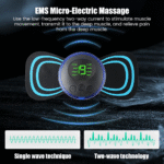 Mini Portable EMS Neck & Shoulder Massager – Smart Pain Relief Device