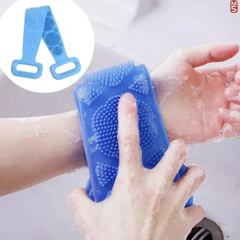 Silicone bath scrubber