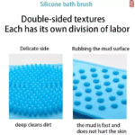 Silicone Back Scrubber for Shower – Bath Body Brush & Back Washer with Handles for Men and Women
