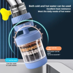 6 Layer Tap Water Filter – 360° Rotating Faucet Purifier
