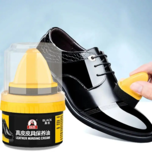 Premium Leather Shoe Polish Cream – Instant Shine & Color Restoration (Black)