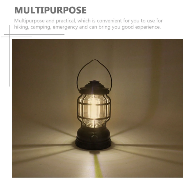 Portable LED Camping Lantern with Hanging Hook – Bright Light for Outdoor, Camping & Emergency Use