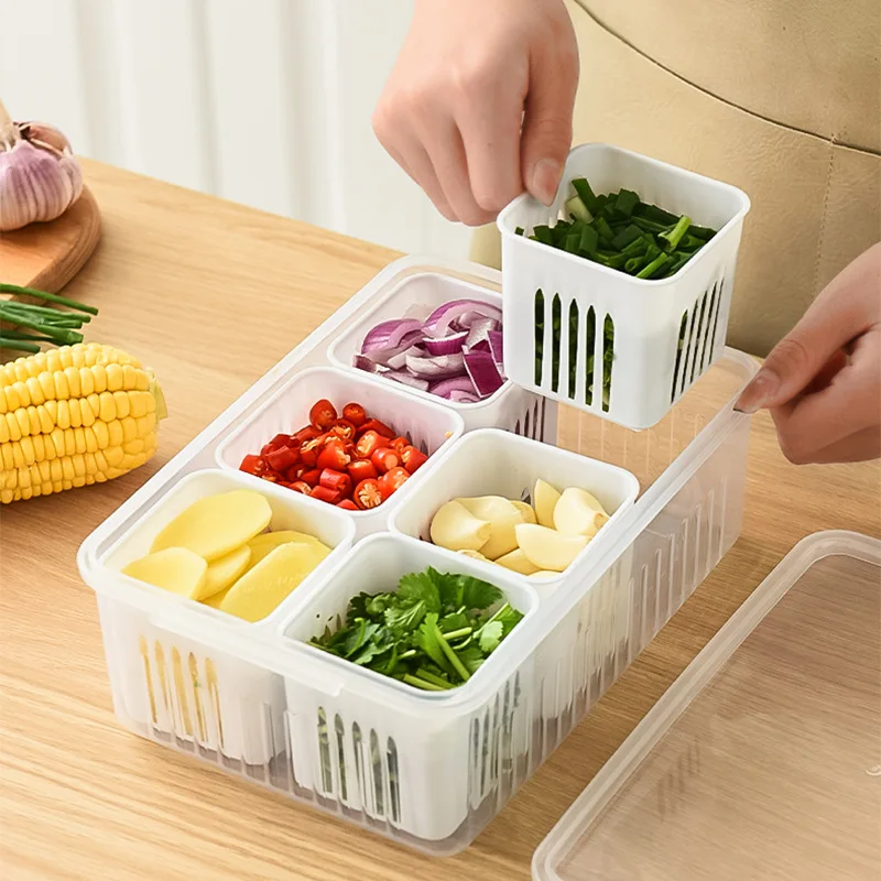6 Compartment Fridge Organizer