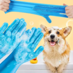 Multi-Purpose Silicone Cleaning & Pet Grooming Gloves – Dishwashing, Dog Bath, Hair Removal & Massage Gloves