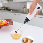 Electric Coffee Mixer Automatic Milk Frother & Egg Beater with Protective Cover – Portable Handheld Foamer
