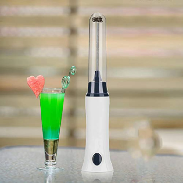Electric Coffee Mixer Automatic Milk Frother & Egg Beater with Protective Cover – Portable Handheld Foamer