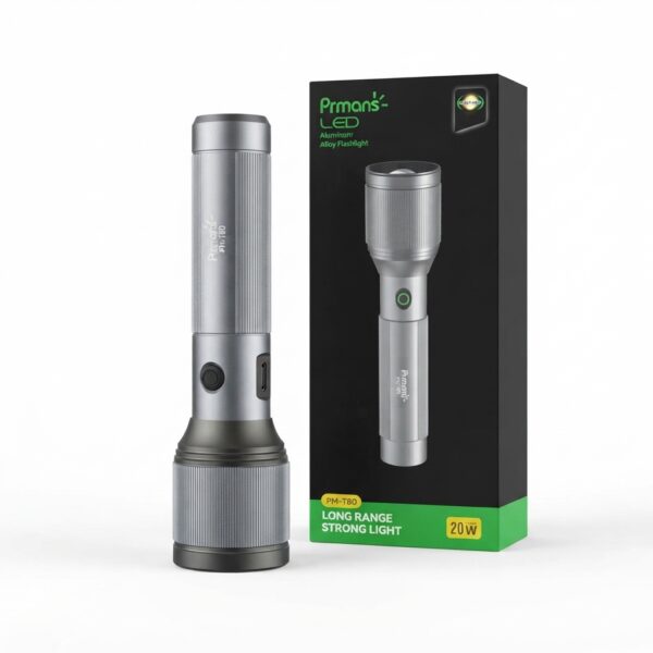 PM-T80 20W LED Aluminum Alloy Flashlight